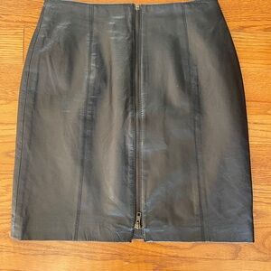 Black Leather Skirt